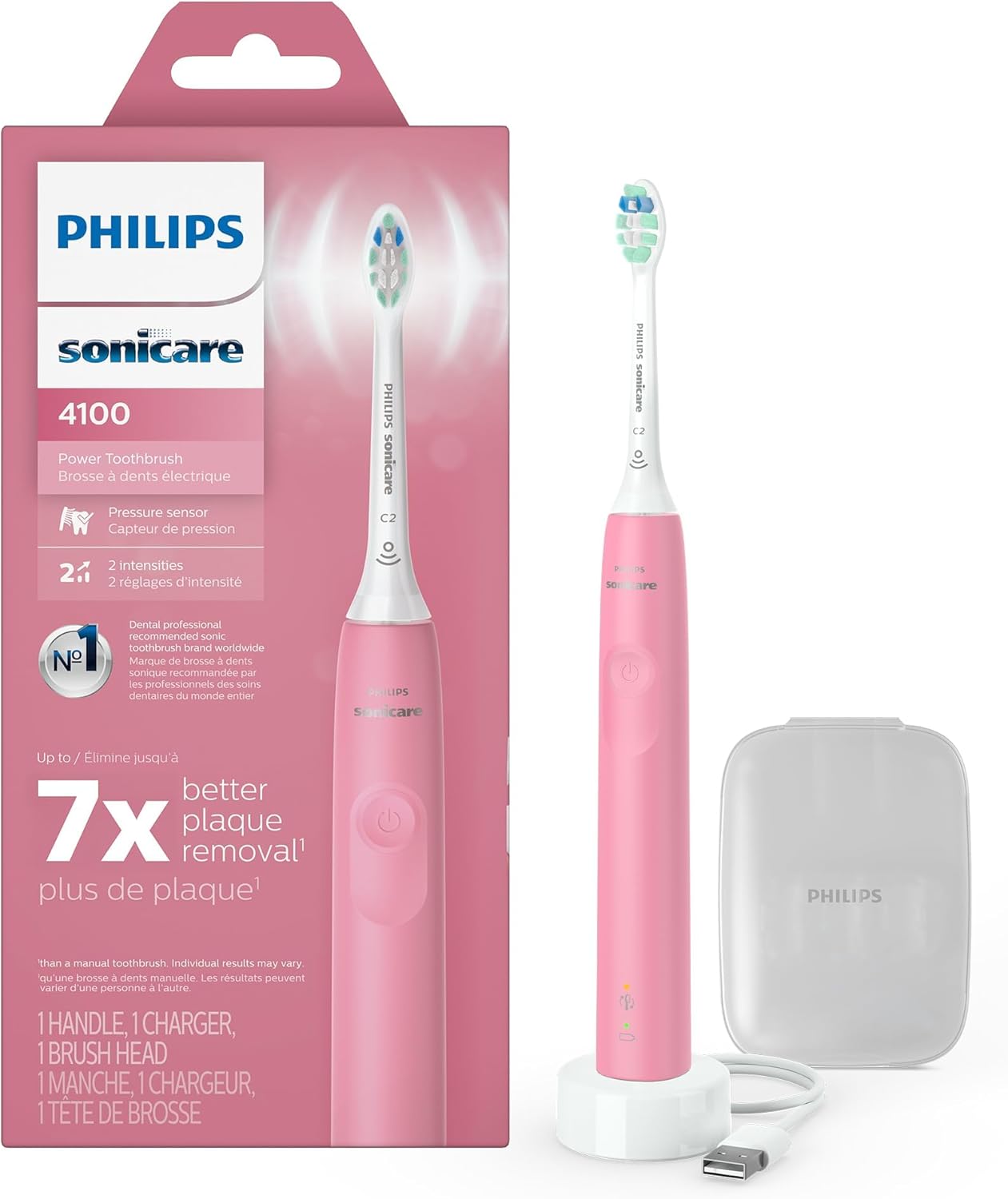 Philips Sonicare 4100 Electric Toothbrush for Advanced Plaque Removal