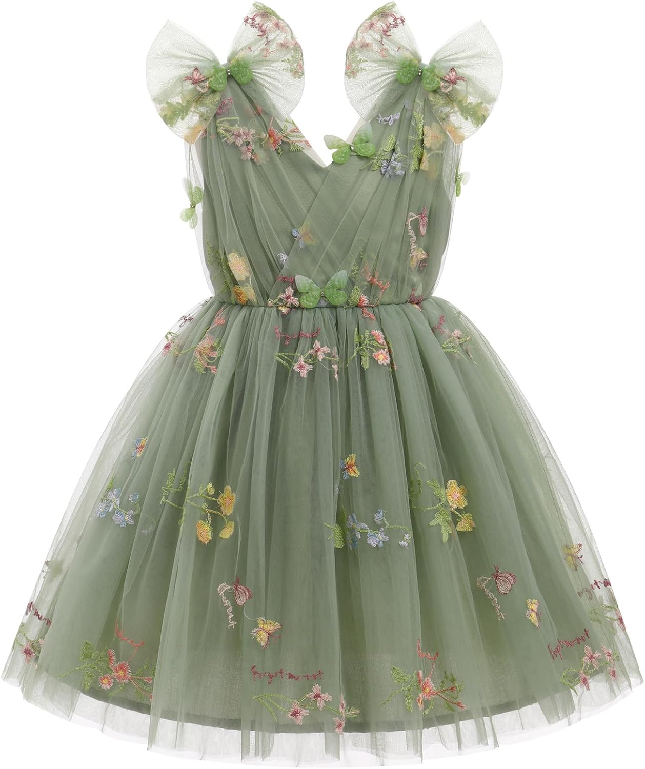 Toddler Butterfly Dress for Girls - Sparkle Sequins Tulle Style