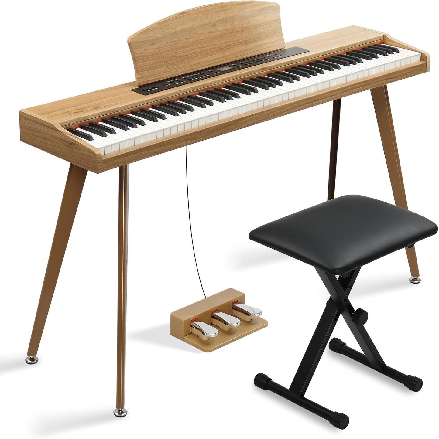 Professional 88 Key Digital Piano Set with Adjustable Bench