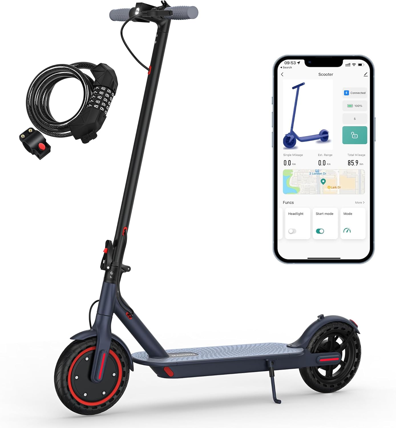 MAXSHOT Electric Scooter for Adults with Powerful Performance
