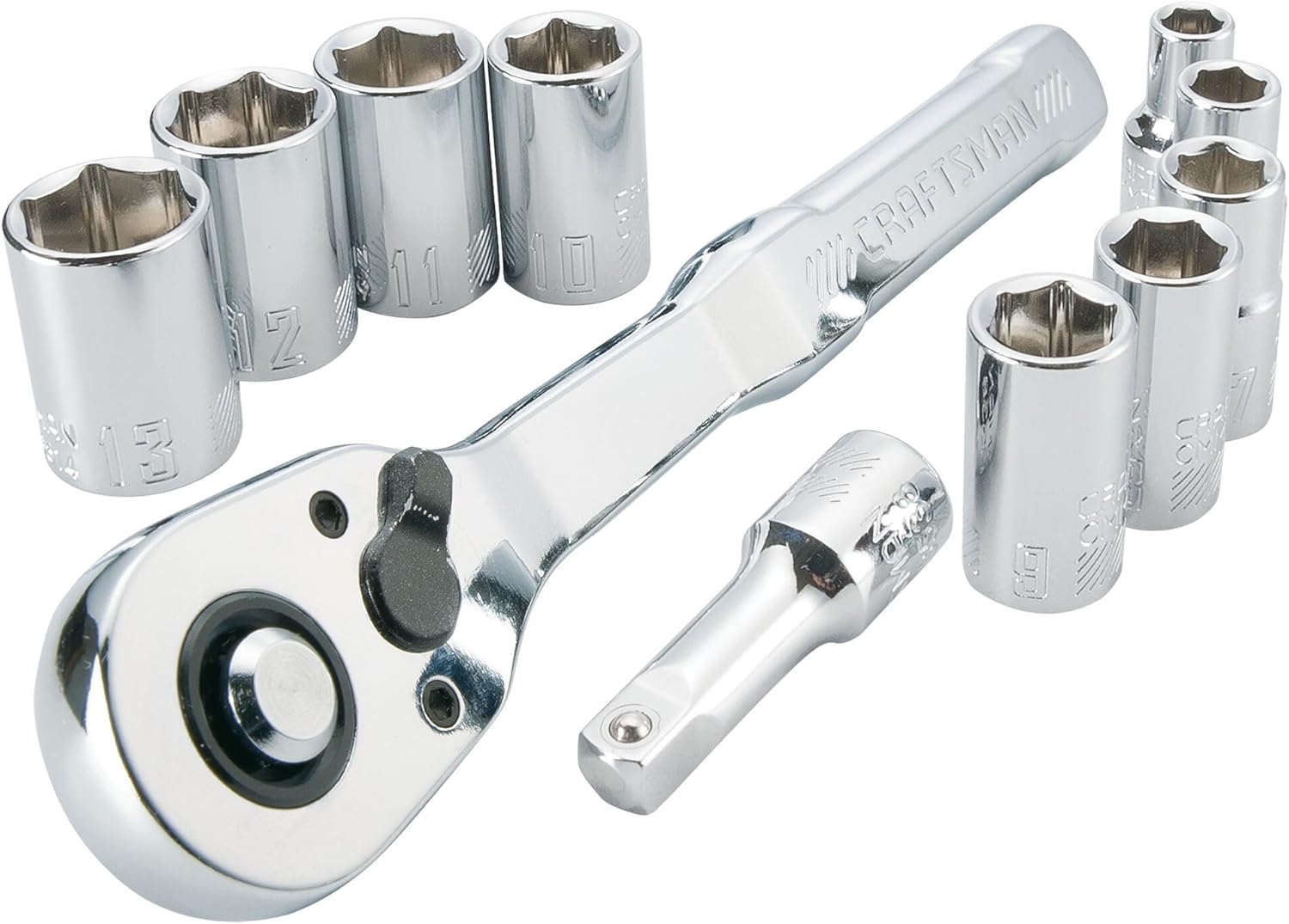 CRAFTSMAN Mechanics Tool Set with Low Profile Ratchet Design