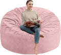 4FT Bean Bag Chair Large Memory Foam Beanbag Sofa - Light Pink