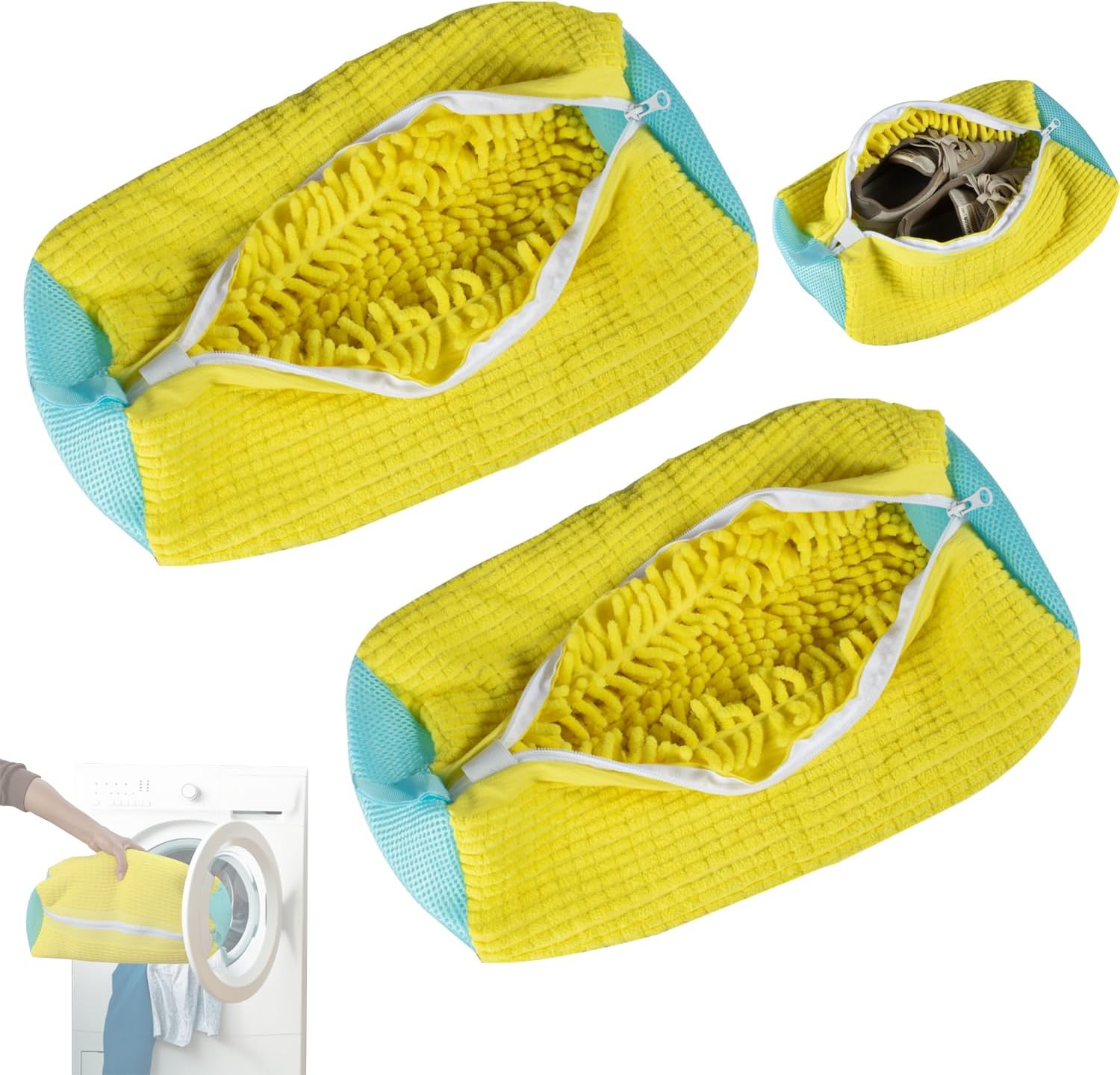 YUJHON Shoe Washing Bag 2PCS - Quick & Easy Sneaker Cleaning