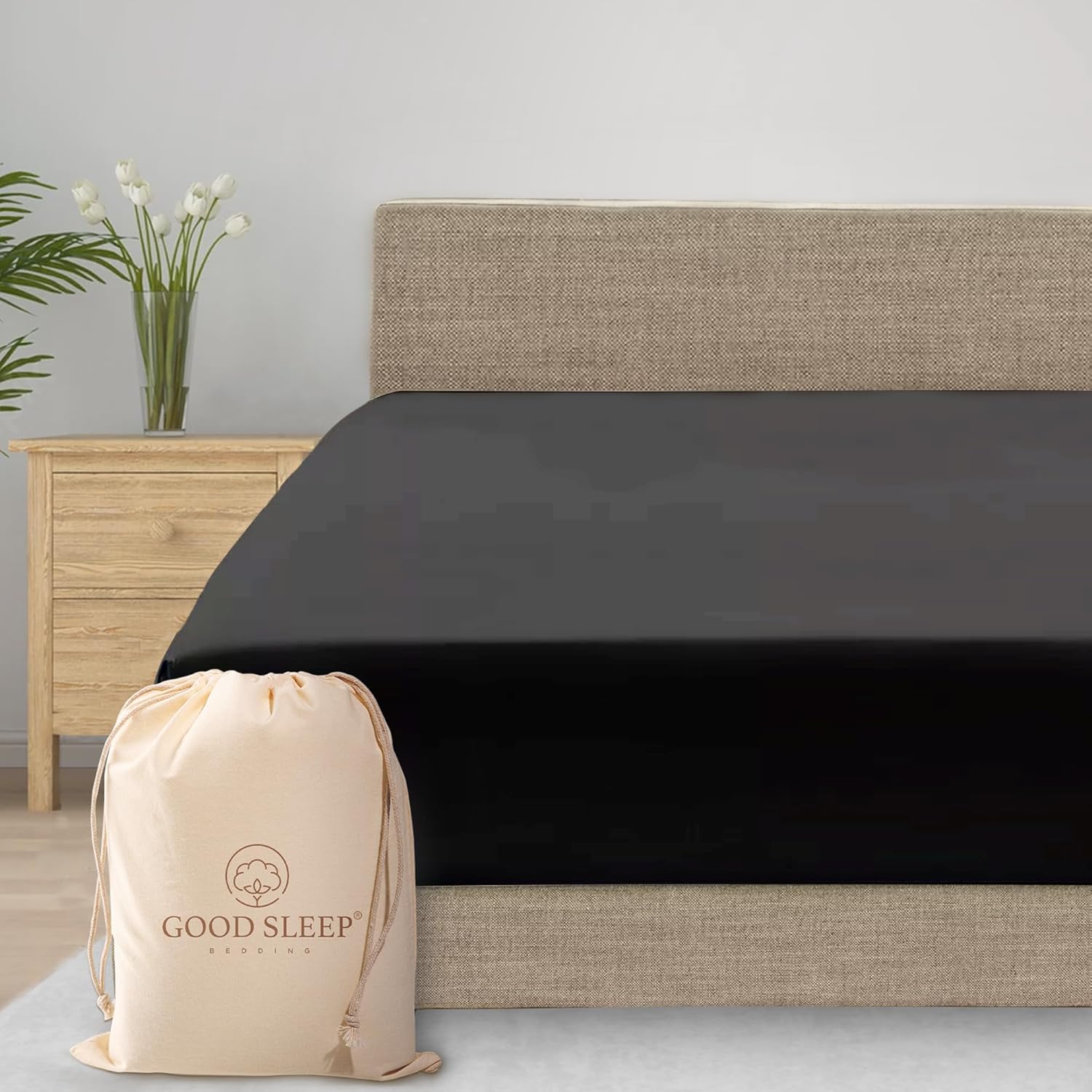 Good Sleep XL Twin Dorm Sheets - 800 TC Egyptian Cotton Softness