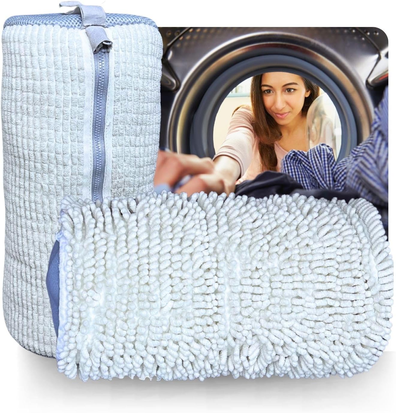 Travel Shoe Washing Bag | 2 Pc Mesh Laundry Set
