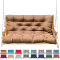 Porch Swing Cushion 60x40 in Light Coffee - Waterproof Backrest