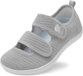 Besroad Womens Walking Shoes Wide Diabetic Adjustable Barefoot Hook