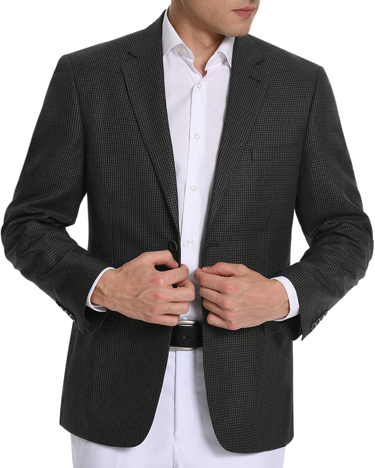 Men's Sport Coat Houndstooth Blazer for Stylish Casual Outfits