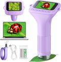 Microscope for Kids 100X-1000X with 1080P Screen - Portable Pocket