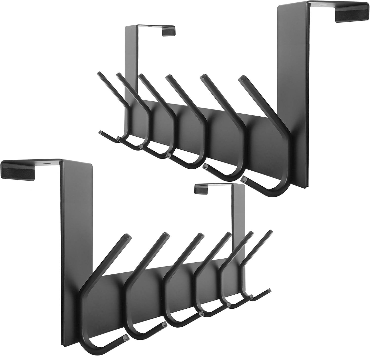 WEBI Over The Door Hook Rack for Towels and Coats - 6 Hooks
