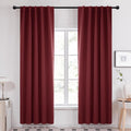 Deconovo Blackout Curtains W42 x L84 2 Panels - Room Darkening
