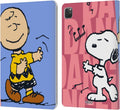Peanuts Snoopy & Charlie Leather Wallet Case for iPad Pro 11 - Slim