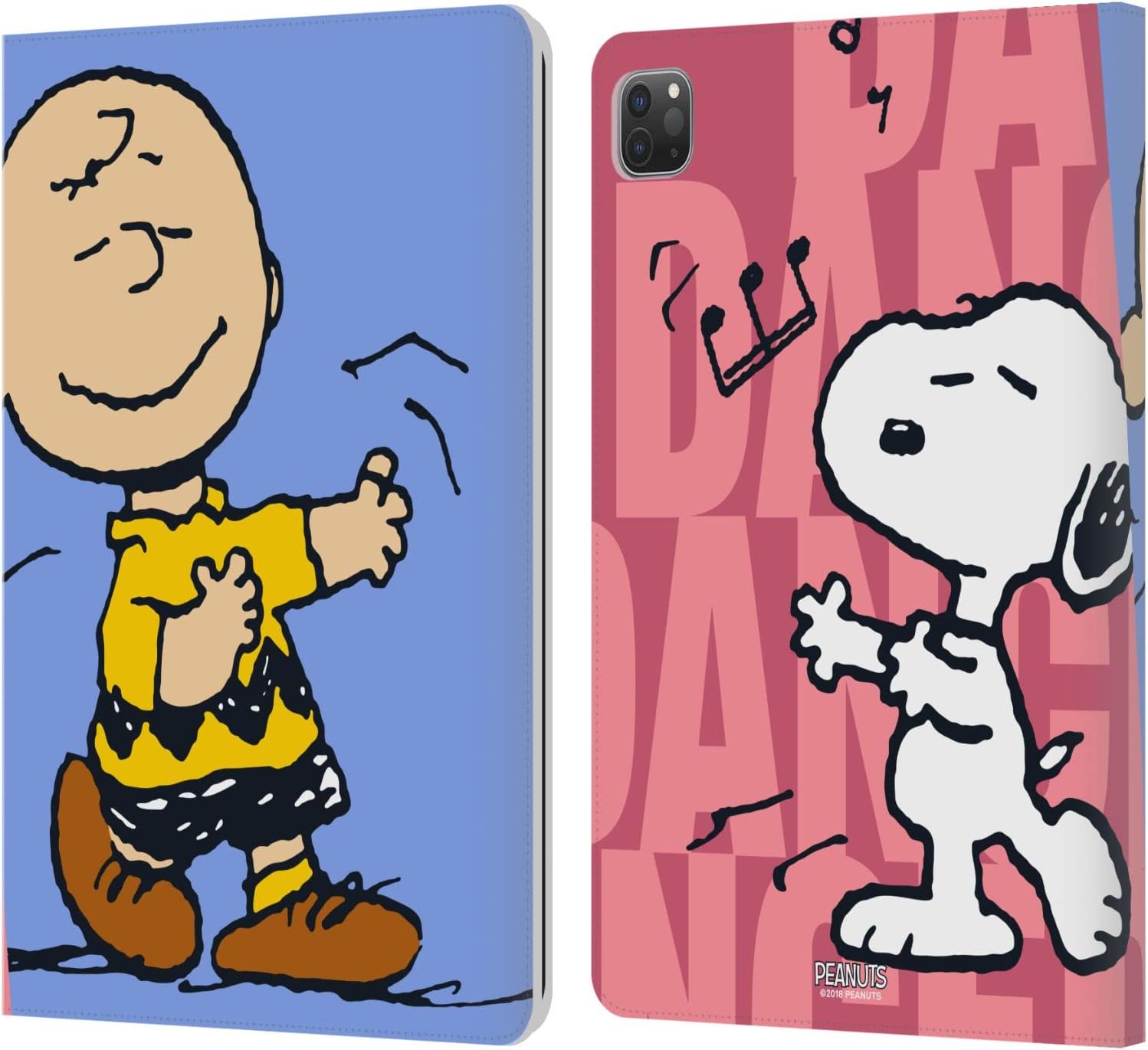 Peanuts Snoopy & Charlie Leather Wallet Case for iPad Pro 11