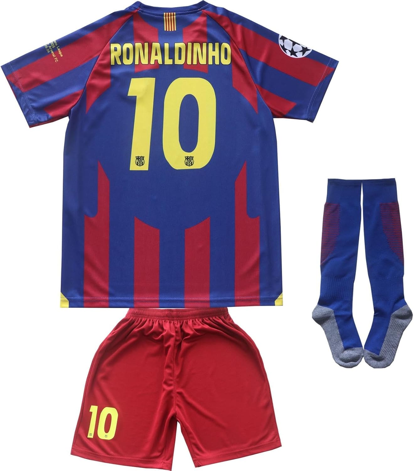 Barcelona Home Leo #10 Vintage 2009/2010 Kids Jersey Set