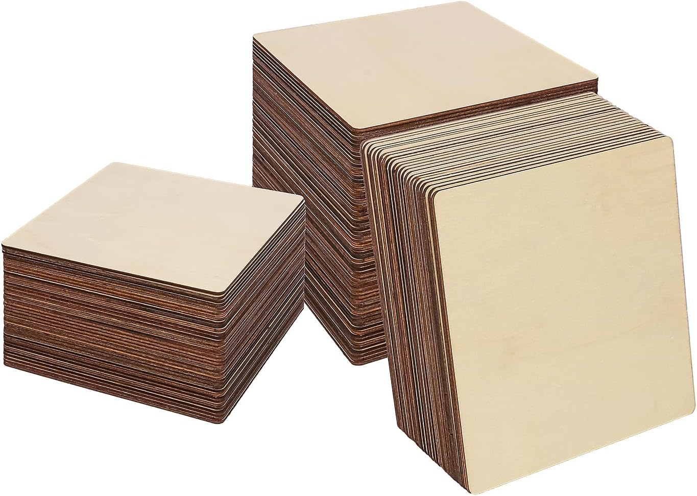 120 PCS Unfinished Plywood Sheets for Crafts - Perfect for DIY