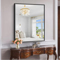 KOCUUY Black Bathroom Mirror 30x36 in Rectangle Mirror - Modern Wall