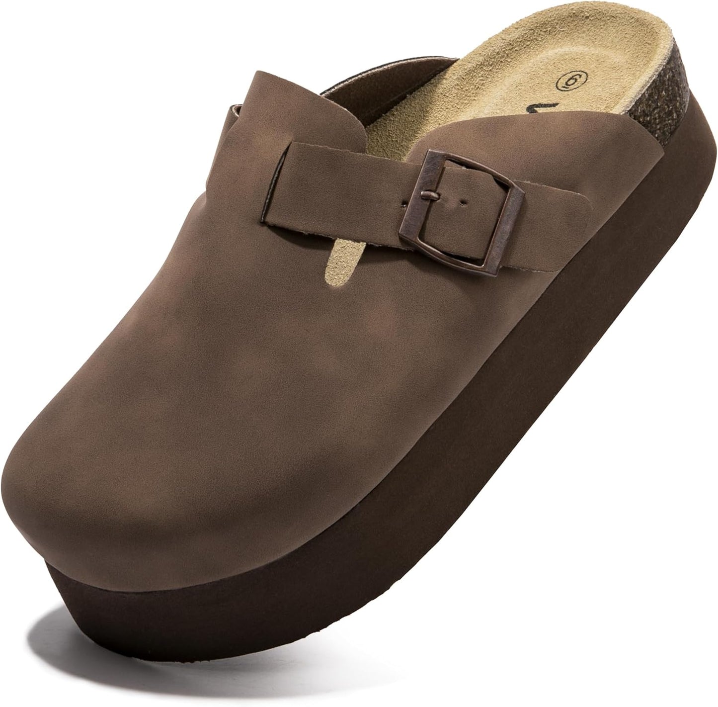 Comfort Platform Mules with Arch Support for Women's Feet