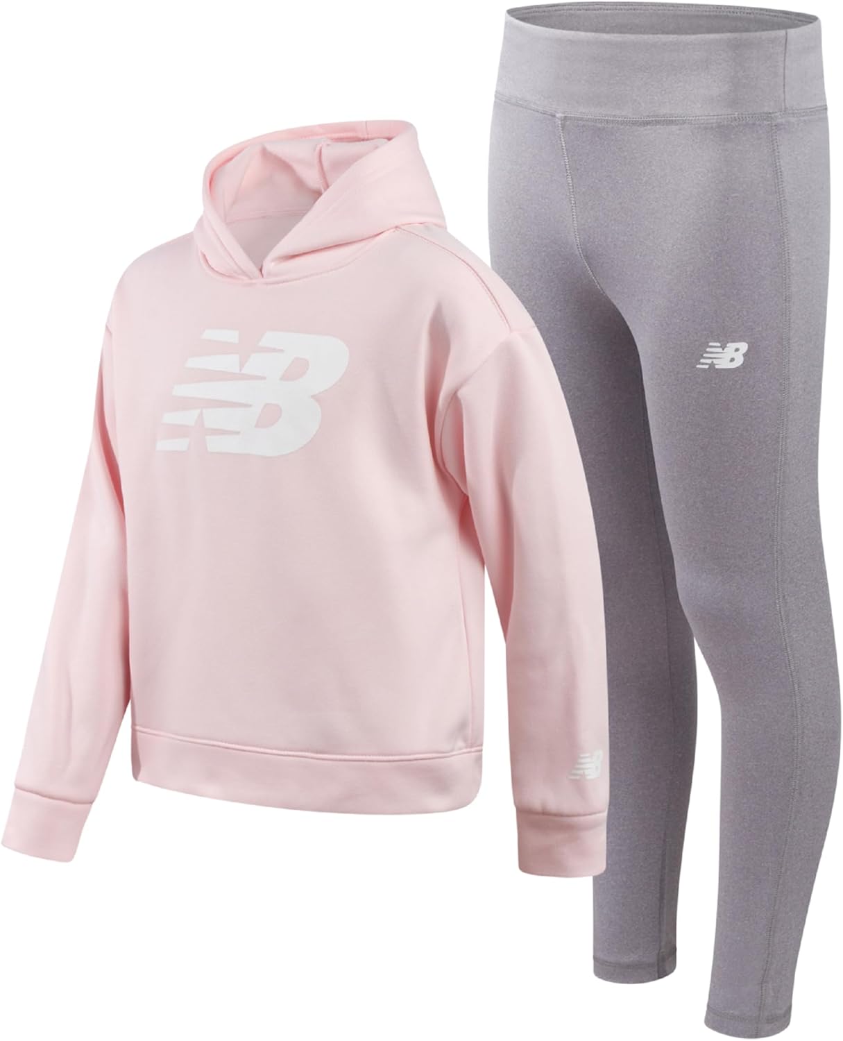 New Balance Girls Leggings Set - Stylish 2 Piece Outfit for Kids