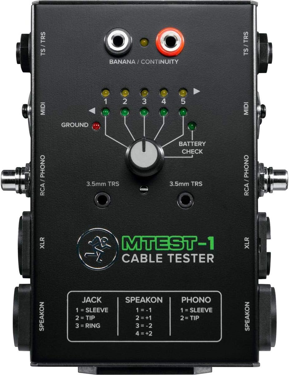 Mackie Cable Tester for Live Sound and Studio Applications