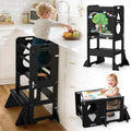 4 in-1 Toddler Kitchen Step Stool Foldable Learning Tower - Safe