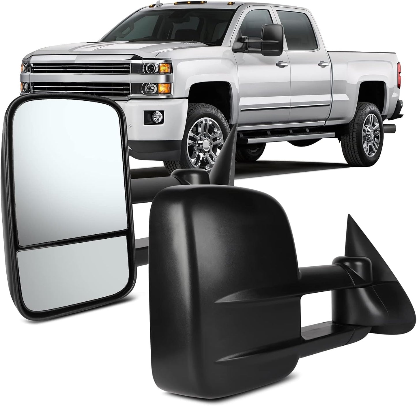 OCPTY Tow Towing Mirrors for 1999-2007 Silverado Sierra Models
