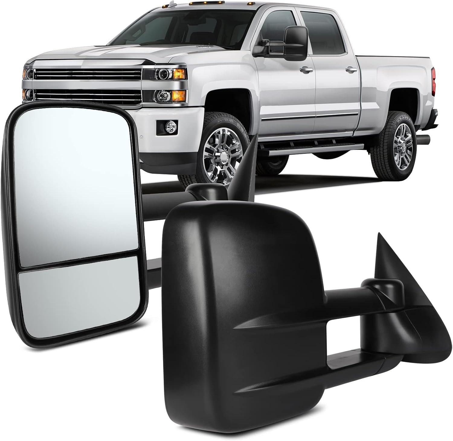 OCPTY Tow Towing Mirrors for 1999-2007 Silverado Sierra Models