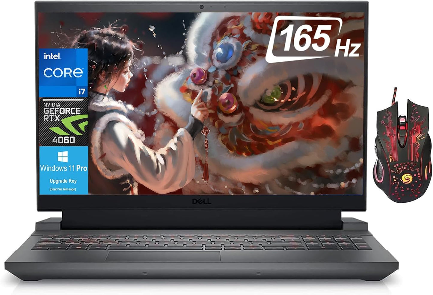 Dell G15 Gaming Laptop - Intel i7 14-core, RTX 4060, 32GB RAM, 1TB SSD