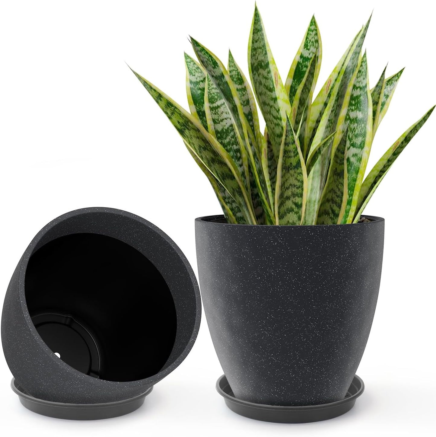 GameXcel Flower Pot Indoor Outdoor Planter with Drainage Holes