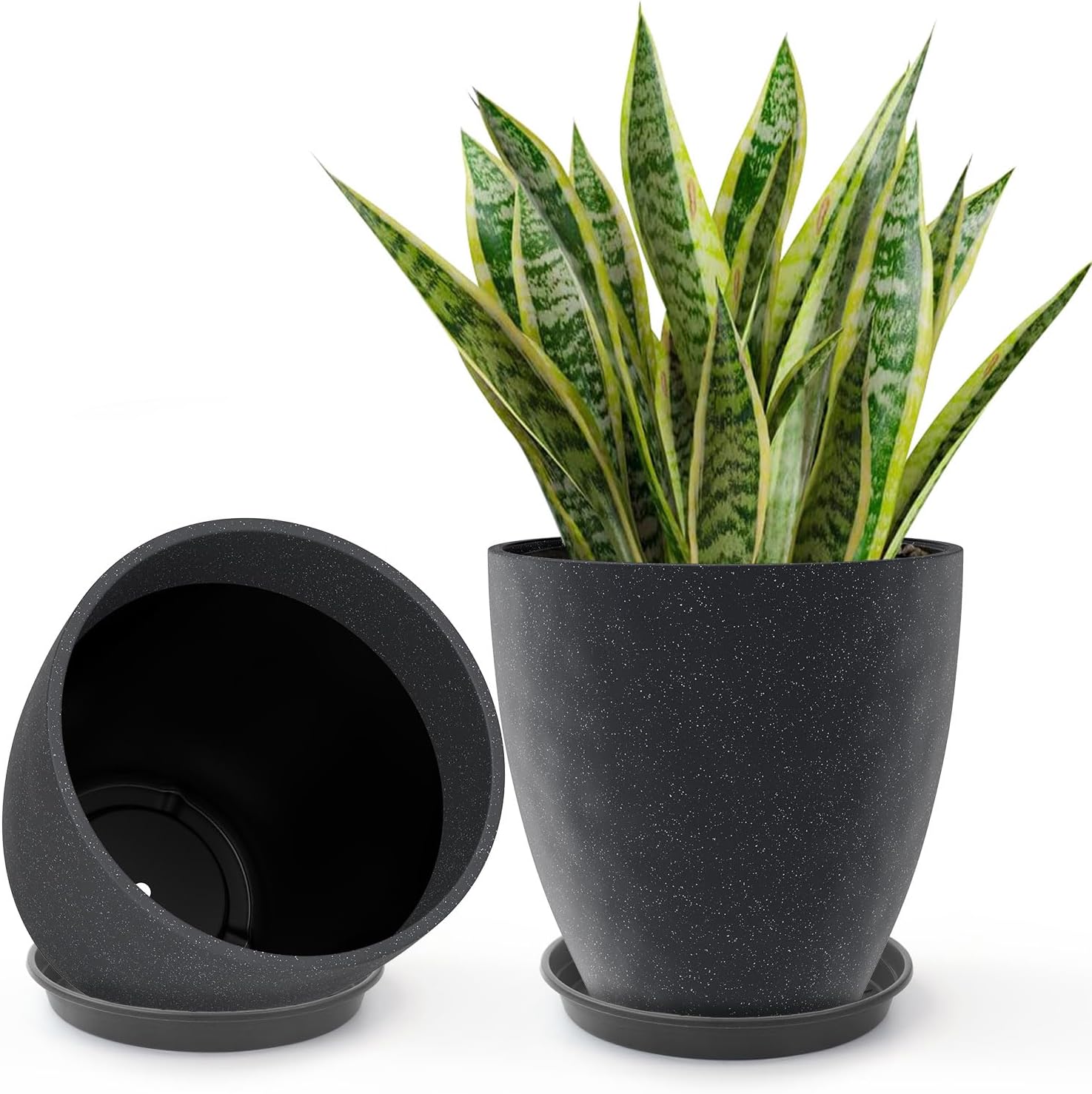 GameXcel Flower Pot Indoor Outdoor Planter with Drainage Holes