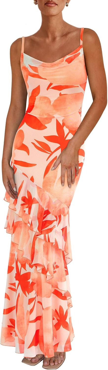 PRETTYGARDEN Maxi Dresses for Women 2025 Floral Beach