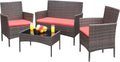Greesum Patio Furniture 4 Pieces Set for Outdoor Relaxation