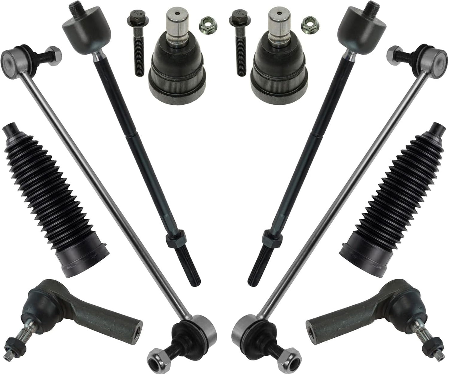 TRQ Front Steering & Suspension Kit for 2009-2012 Ford Escape