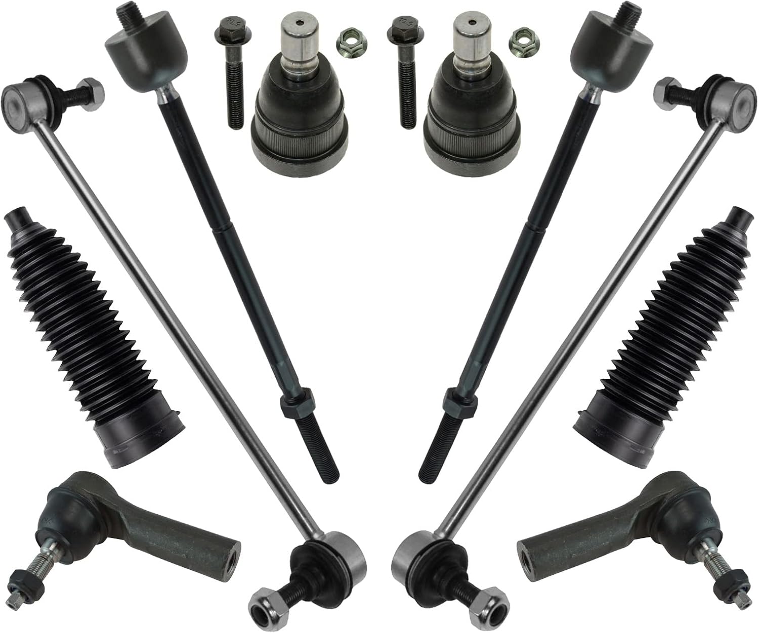 TRQ Front Steering & Suspension Kit for 2009-2012 Ford Escape