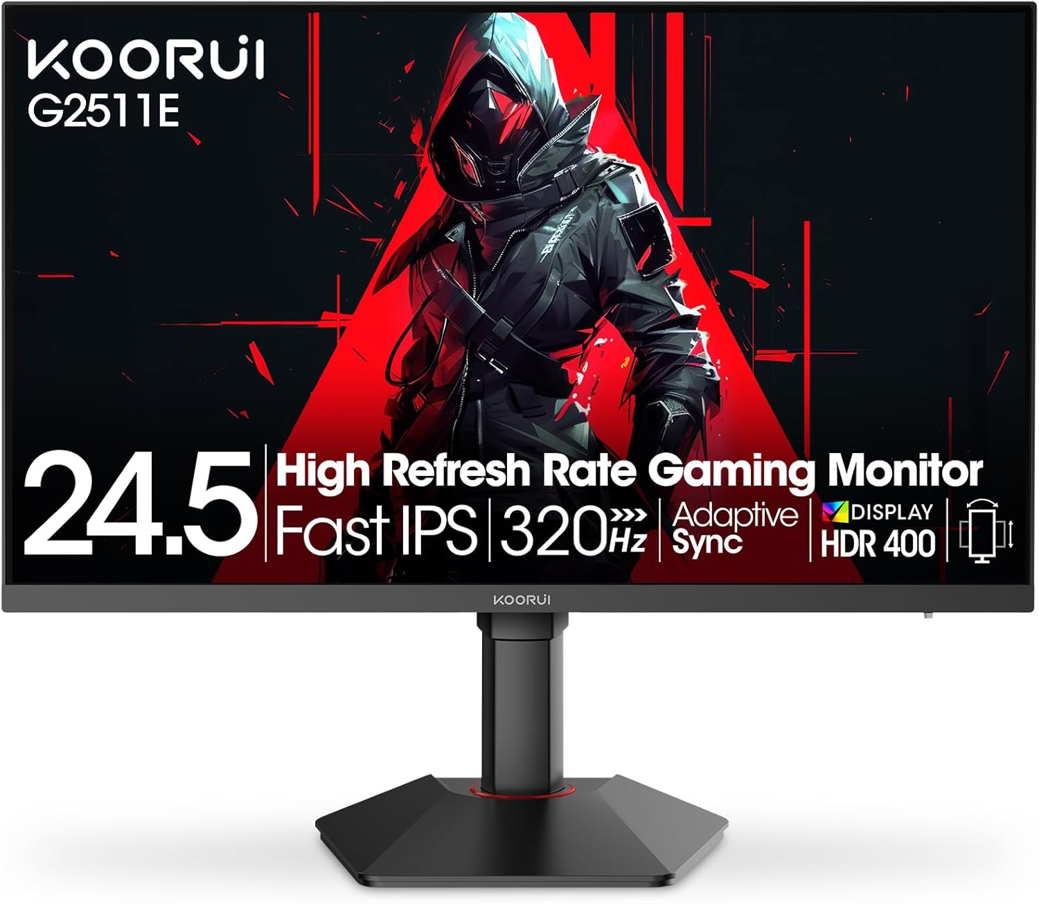 KOORUI 24.5 Inch Gaming Monitor with 320Hz Refresh Rate