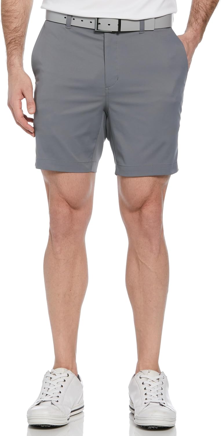 PGA TOUR Mens 7 Flat Front Performance Stretch Golf Shorts