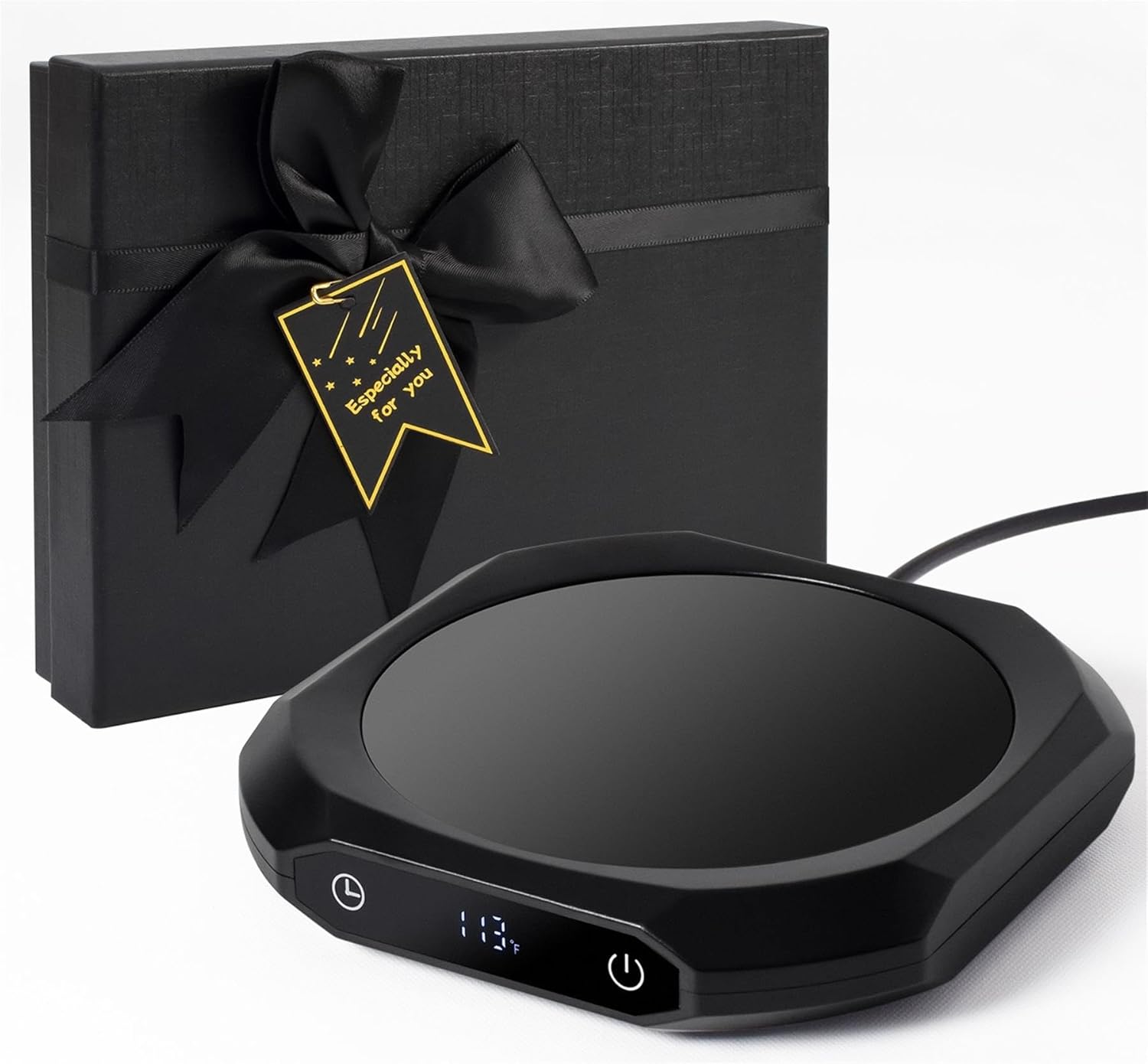 Smart Coffee Warmer: Auto Shut Off, 3 Temp Settings & Timer