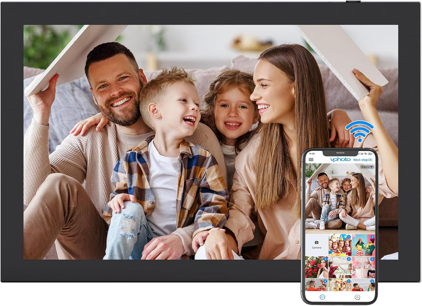 10.1 Inch Digital Photo Frame with Touch Screen and Cloud Storage