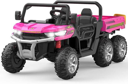 Hetoy 24V 2-Seater Ride On Dump Truck for Big Kids Fun