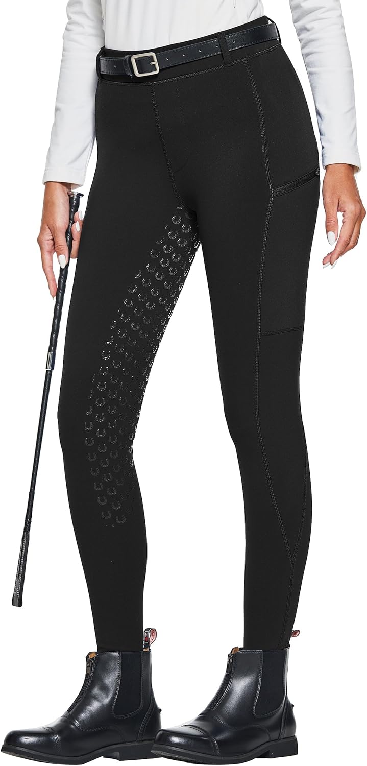 FitsT4 Sports Women's Winter Horse Riding Pants with Pockets