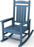 HDPE Rocking Chairs Outdoor Patio Rocker - Smooth, Wide Seat