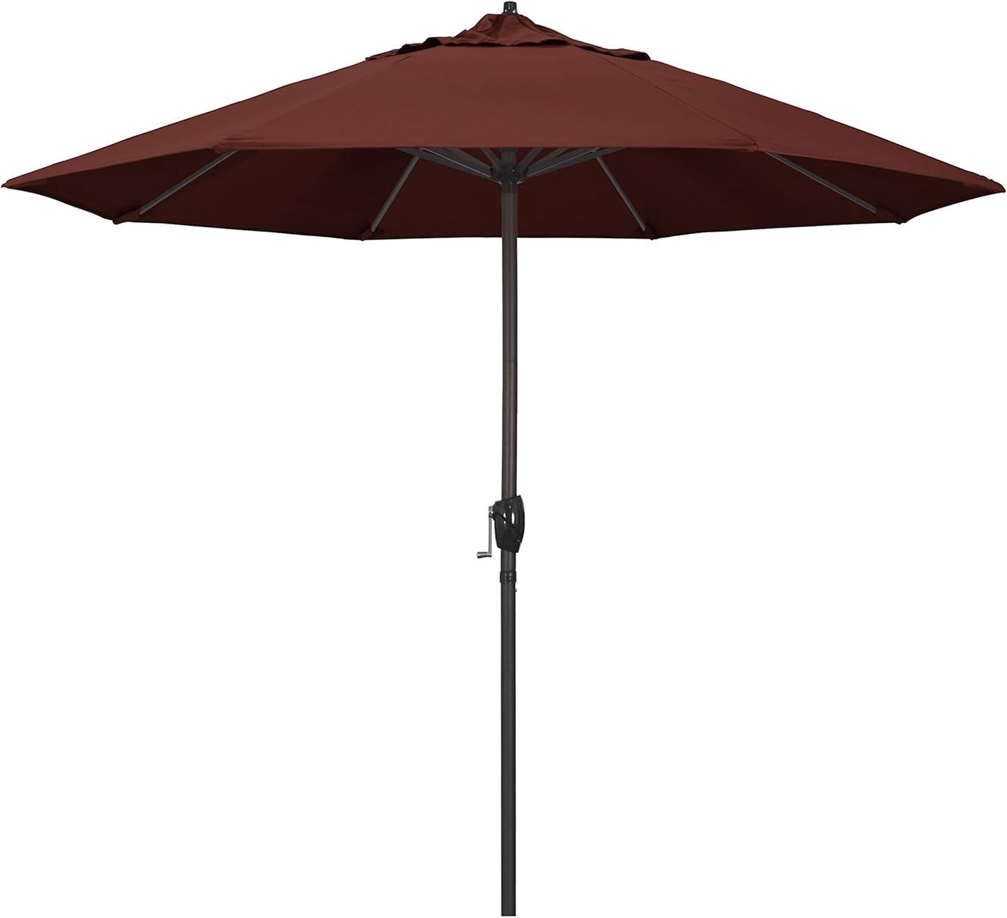 California Umbrella 9ft Round Sunbrella Aluminum Outdoor Umbrella