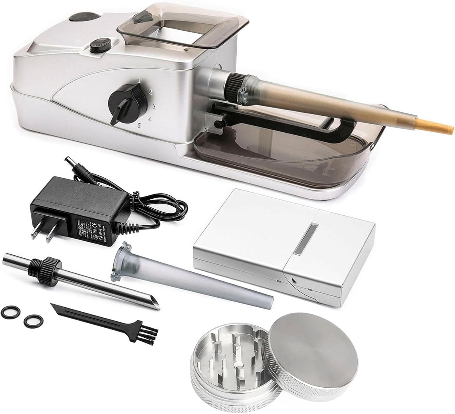 Yannabis Electric Cone Rolling Set - Grind, Fill & Pack with Ease!