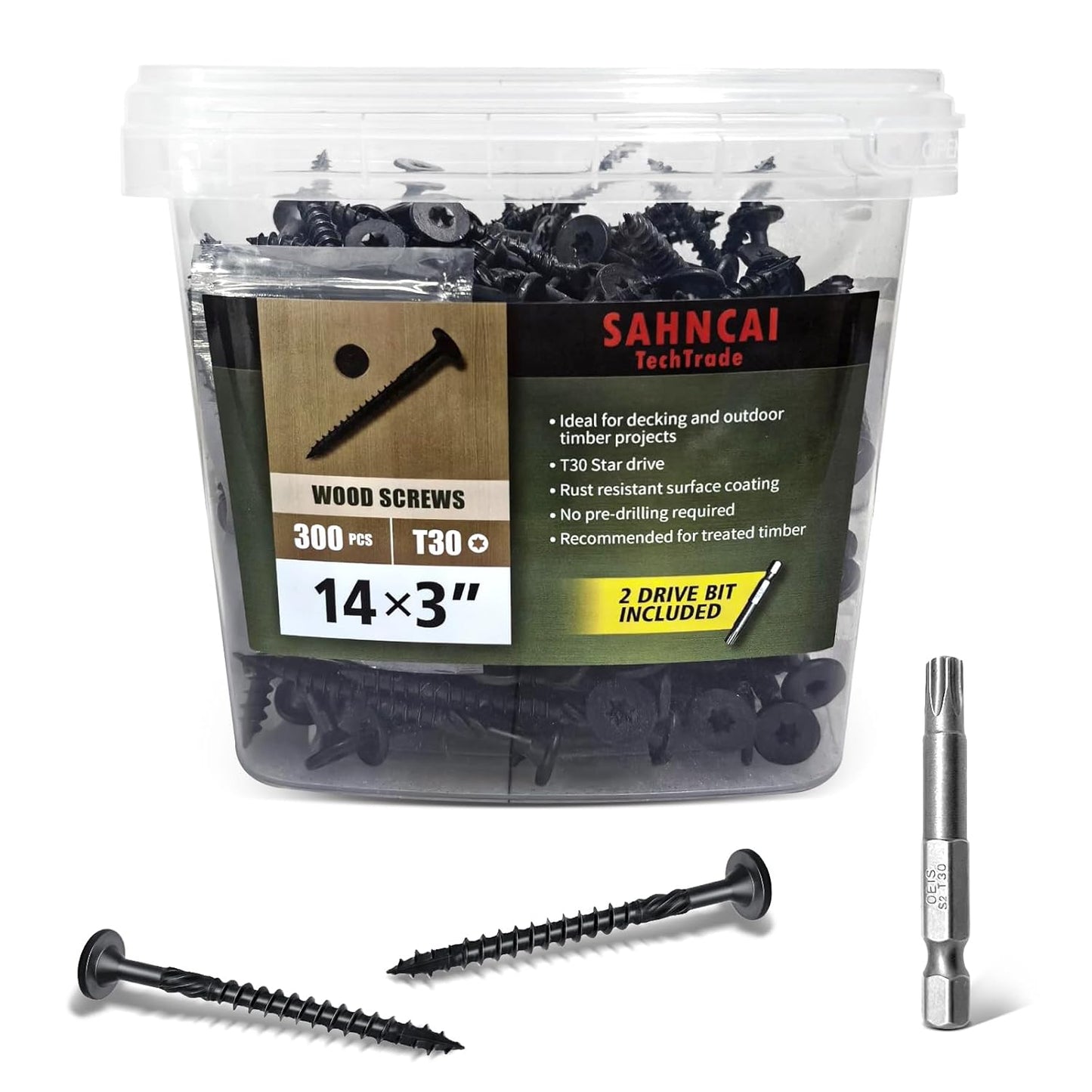 3 Inch Heavy-Duty Wood Screws for Timber and Landscaping Projects