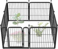 Garden Fence Outdoor 24in H x 15.2ft L Heavy Duty Metal Animal Barrier
