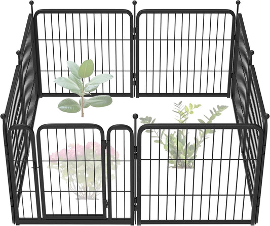 FXW Garden Fence Outdoor Heavy Duty Metal Animal Barrier 24in