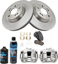 TRQ Front Brake Pad & Rotor Kit Compatible with 2016 Kia Optima
