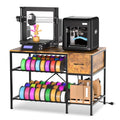 3D Printer Stand with Filament Storage - Heavy Duty 3-Tier Workstation