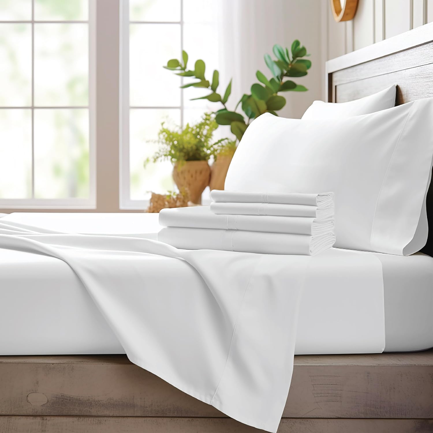 Bamboo Bay King Size Sheet Set for Hot Sleepers, Ultra Soft