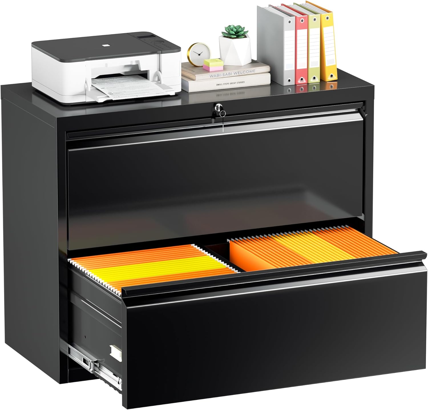 INTERGREAT Lateral File Cabinet 2 Drawer for Home Office Use