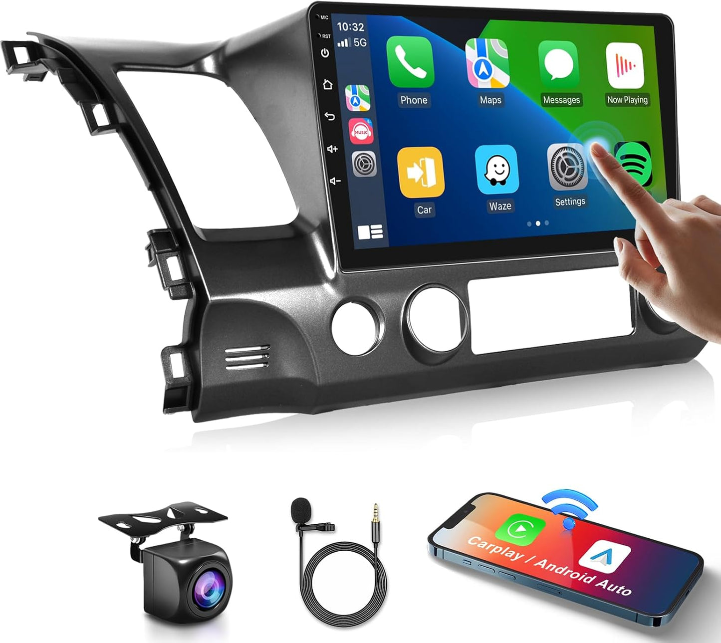 Wireless Carplay Android Car Stereo for Honda Civic 2006-2011